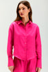 CAMISA RECORTE MANGA LONGA ROSA