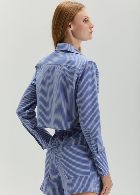 CAMISA CROPPED LISTRADA