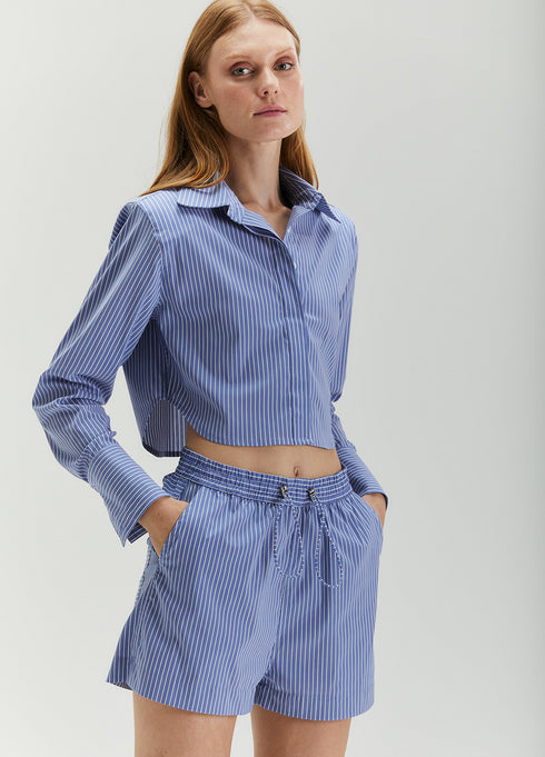 CAMISA CROPPED LISTRADA