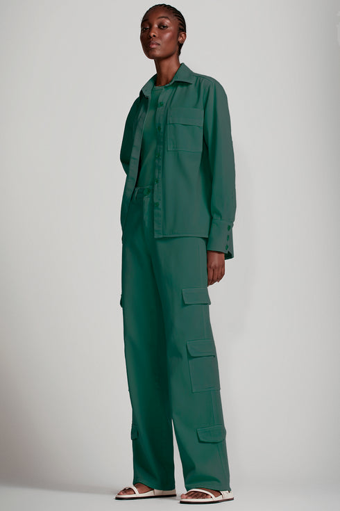 CALÇA CARGO SARJA VERDE