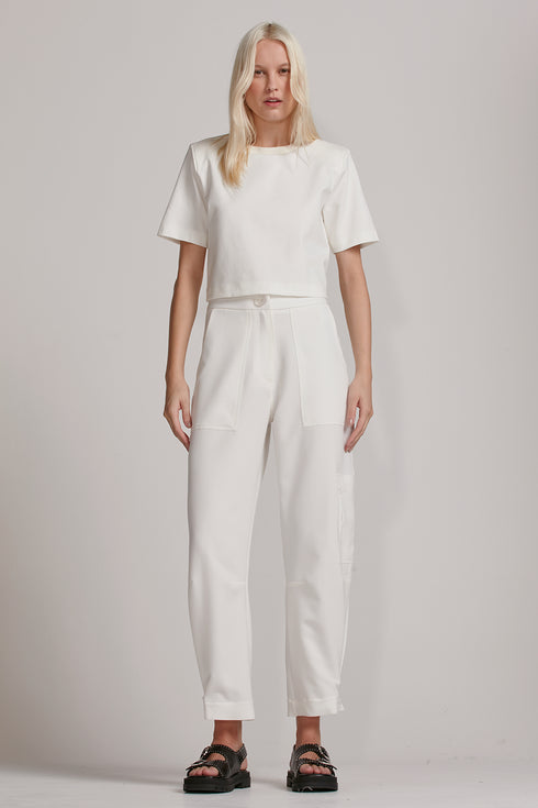 CALÇA BOLSOS OFF WHITE