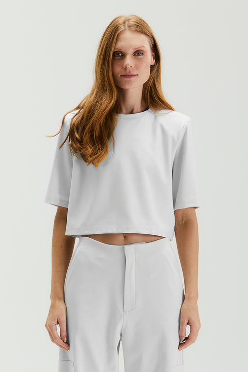 BLUSA MANGA CURTA OFF WHITE