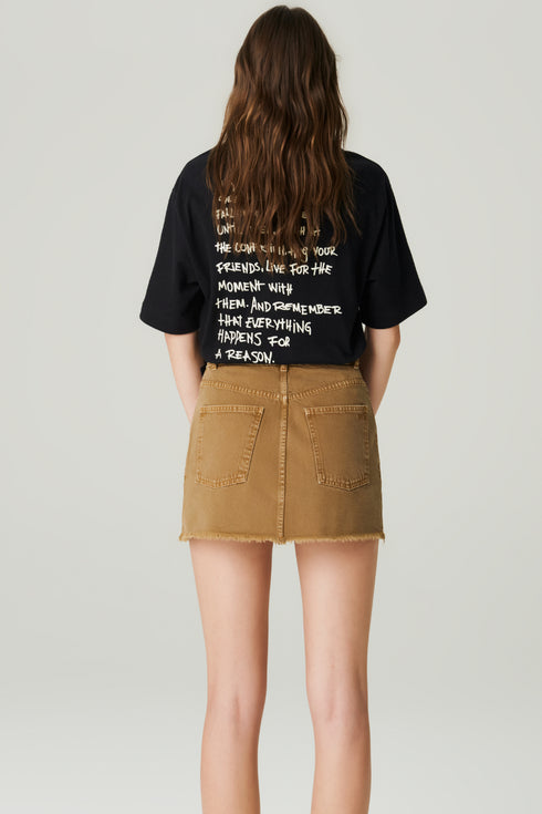 MINI SAIA JEANS MARROM