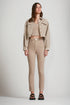 CALÇA SKINNY SARJA BEGE