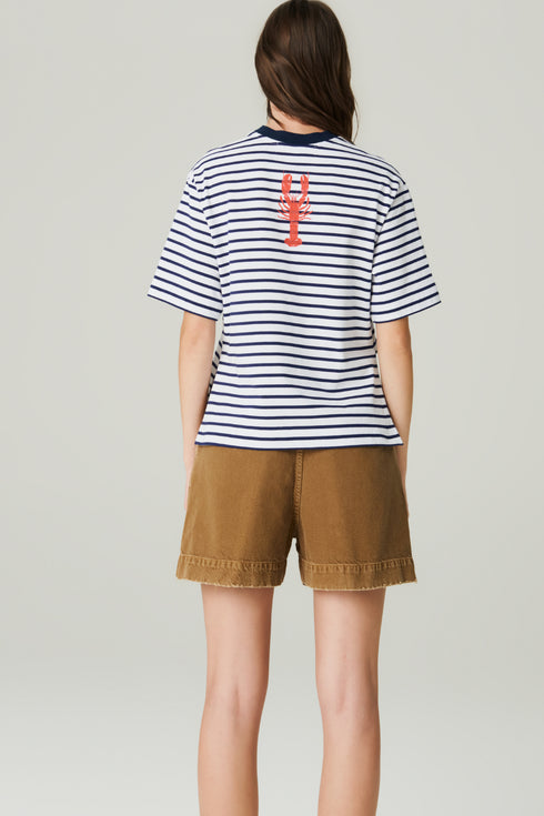 SHORTS JEANS ALFAIATADO MARROM