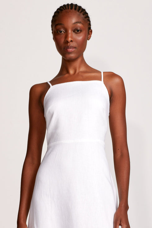 VESTIDO FENDA LATERAL BRANCO