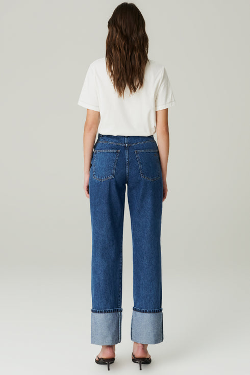 CALÇA JEANS RETA MÉDIA