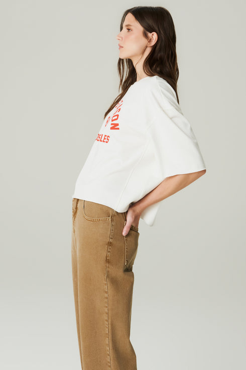 CALÇA JEANS RETA MARROM