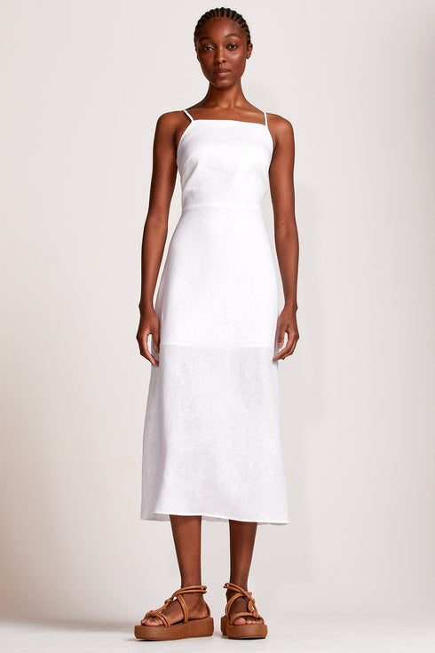 VESTIDO FENDA LATERAL BRANCO