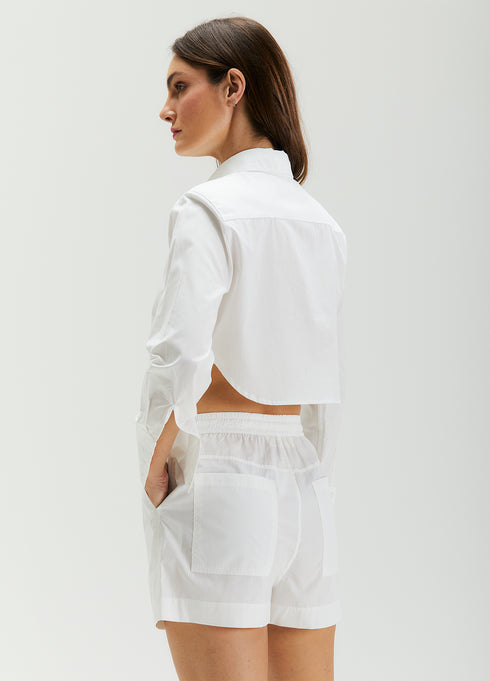 SHORTS AJUSTES BRANCO