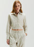 CAMISA CROPPED MANGA LONGA BEGE