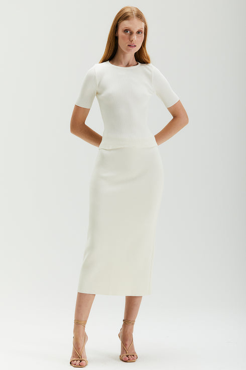 T-SHIRT TRICÔ OFF WHITE