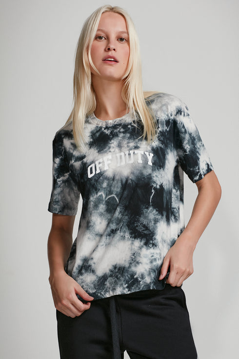 T-SHIRT TIE DYE OFF DUTY PRETO