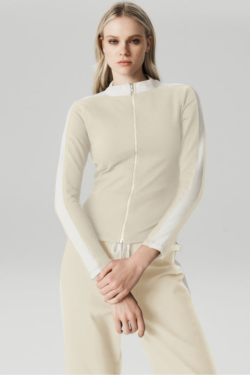 JAQUETA MALHA SPORT OFF WHITE