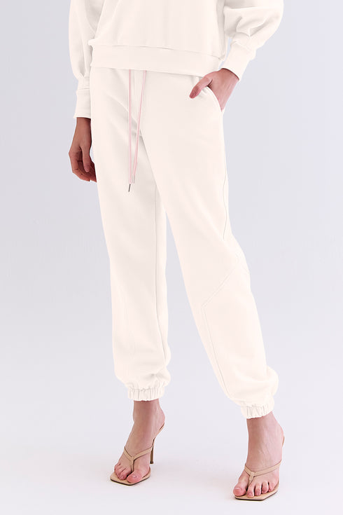 CALÇA JOGGER RECORTES NATURAL