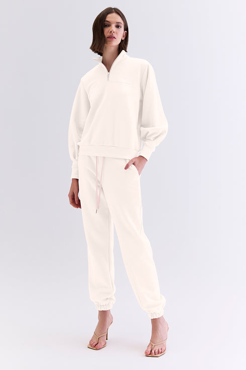 CALÇA JOGGER RECORTES NATURAL