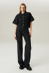 CALÇA JEANS BAGGY BARRA PRETO