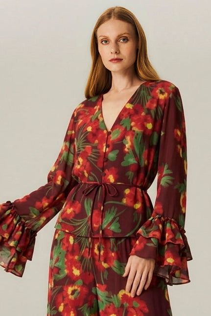 BLUSA BABADO GGT ESTAMPADO