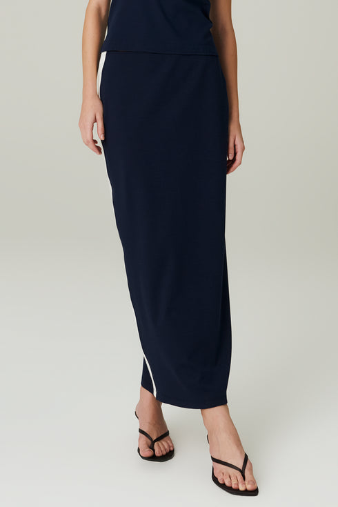 SAIA MID FAIXA MARINHO/ OFF WHITE