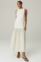 VESTIDO LONGO RECORTE NATURAL