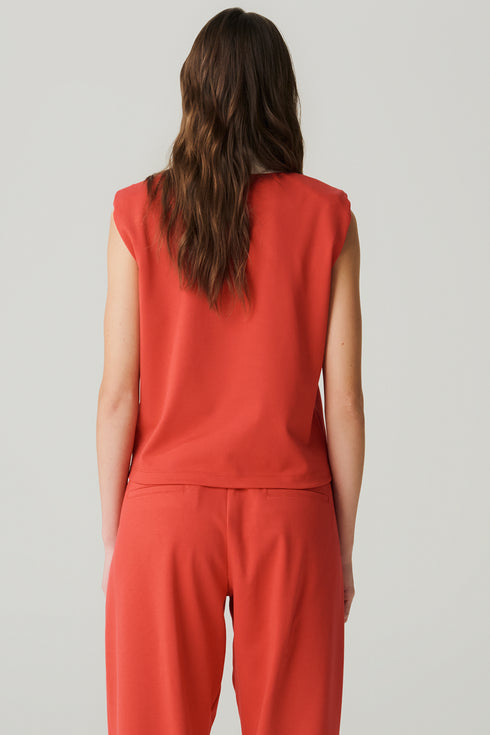 REGATA POLO BICOLOR VERMELHO/ OFF WHITE