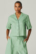CAMISA LINHO MANGA CURTA VERDE