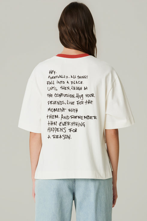 T-SHIRT OVER LETTER BRANCO
