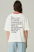 T-SHIRT OVER LETTER BRANCO
