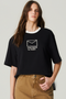 T-SHIRT OVER LETTER PRETO