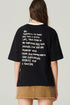 T-SHIRT OVER LETTER PRETO