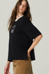 T-SHIRT OVER LETTER PRETO