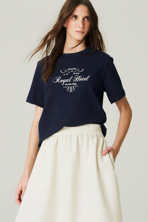 T-SHIRT HOOD MOOD MARINHO