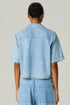 CAMISA JEANS MANGA CURTA CLARO