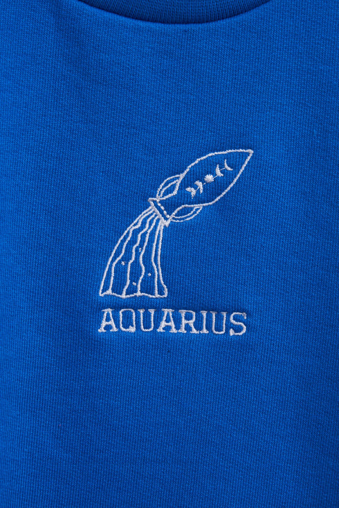 T-SHIRT SIGNOS AZUL/AQUÁRIO