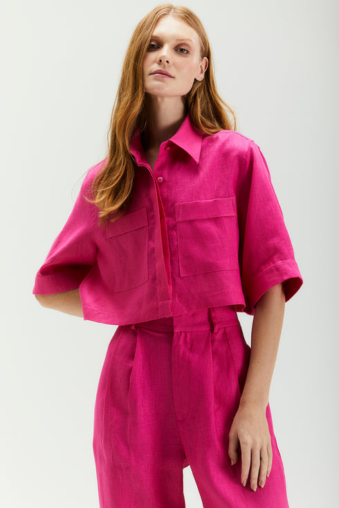 CAMISA MANGA CURTA PINK