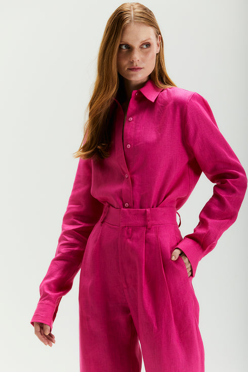 CAMISA OVERSIZED MANGA LONGA PINK