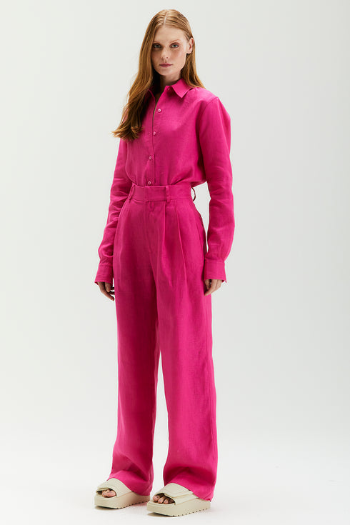 CAMISA OVERSIZED MANGA LONGA PINK