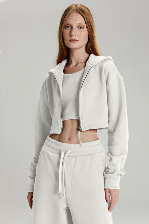 CROPPED JACKET OFF-WHITE