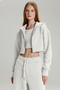 CROPPED JACKET OFF-WHITE