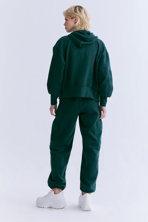 CALÇA ALFAIATARIA CARGO VERDE ESCURO