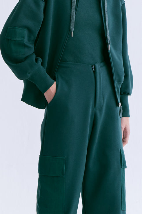 CALÇA ALFAIATARIA CARGO VERDE ESCURO