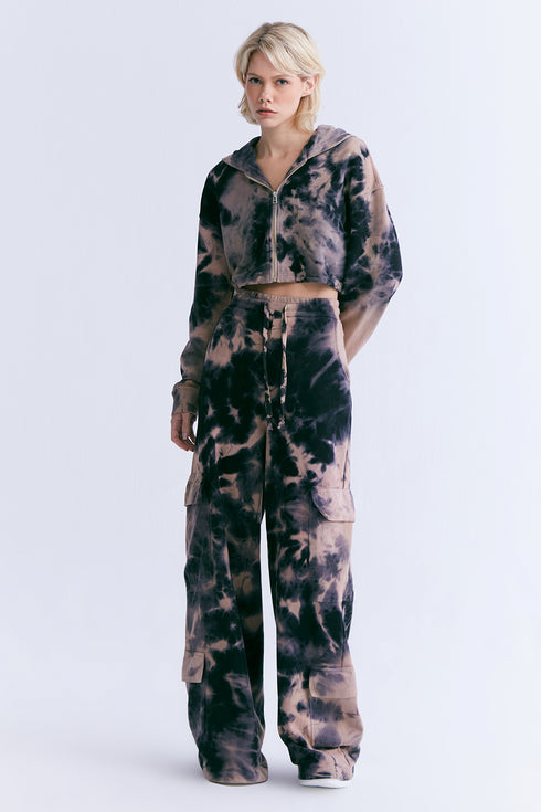 CALÇA BAGGY CARGO TIE DYE