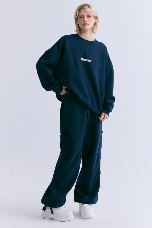 CALÇA MAXI CARGO MARINHO