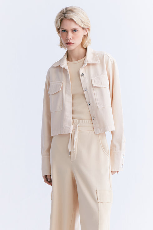 CAMISA CROPPED MANTEIGA