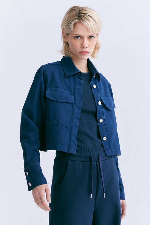 CAMISA CROPPED MARINHO