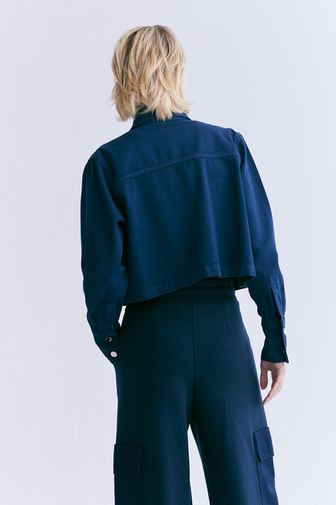 CAMISA CROPPED MARINHO