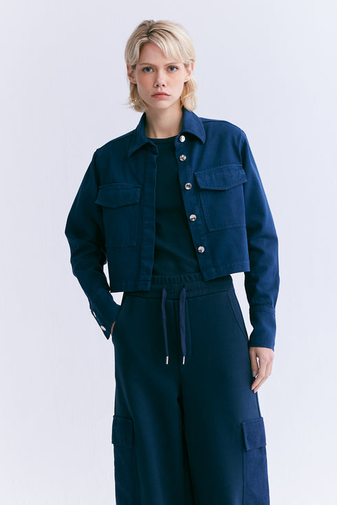 CAMISA CROPPED MARINHO