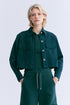 CAMISA CROPPED VERDE ESCURO