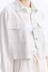 CAMISA CROPPED OFF-WHITE