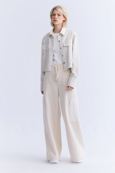 CAMISA CROPPED OFF-WHITE